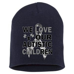 We Love Our Autistic Children Short Acrylic Beanie