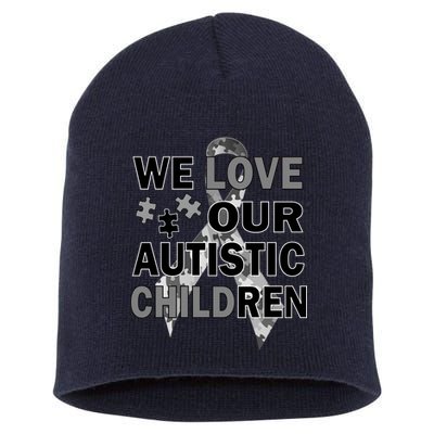 We Love Our Autistic Children Short Acrylic Beanie