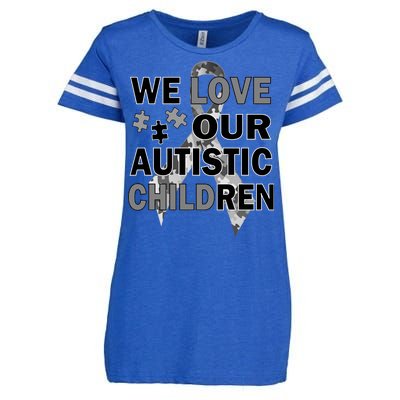 We Love Our Autistic Children Enza Ladies Jersey Football T-Shirt