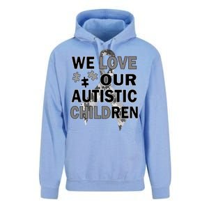 We Love Our Autistic Children Unisex Surf Hoodie