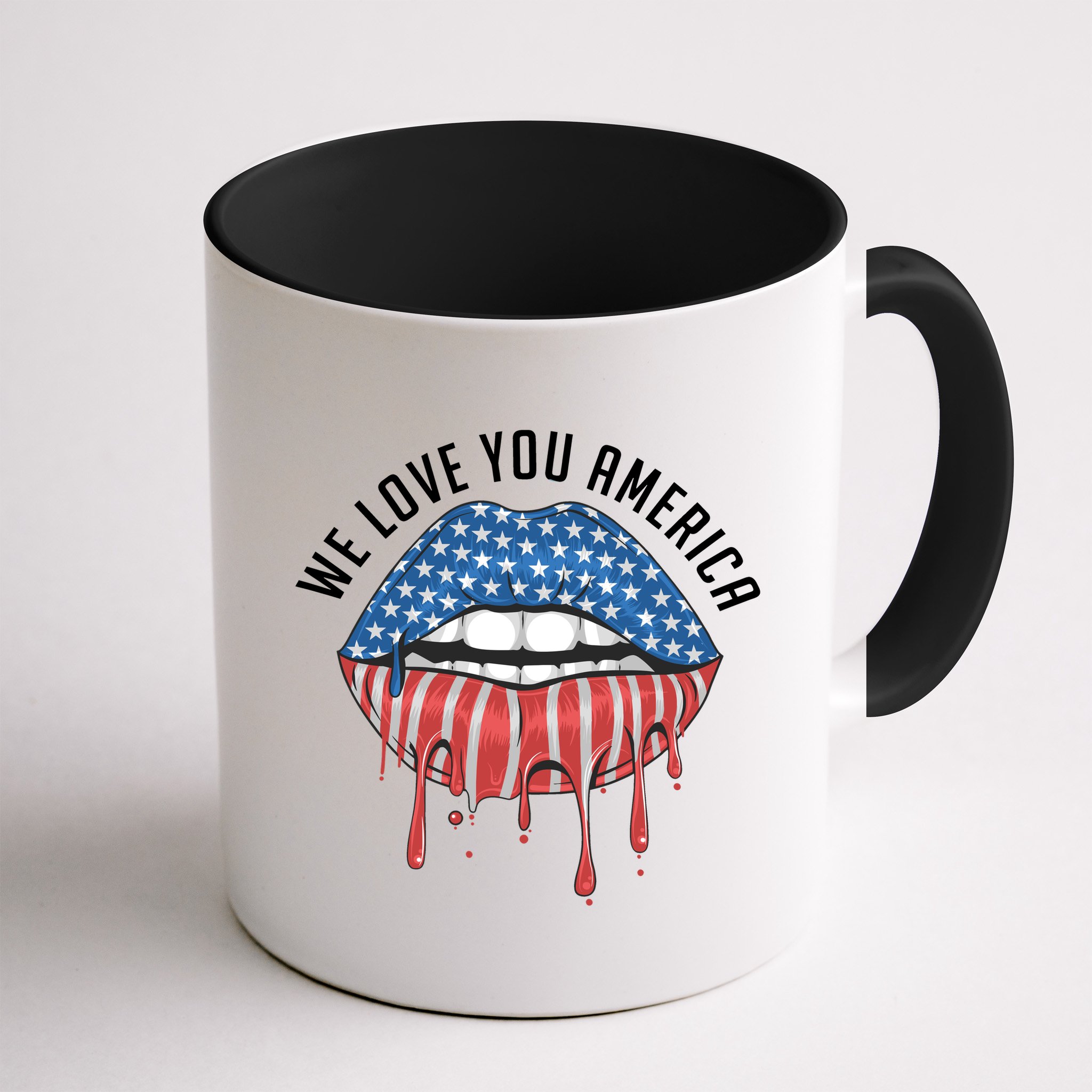 We Love You America Lips Mug