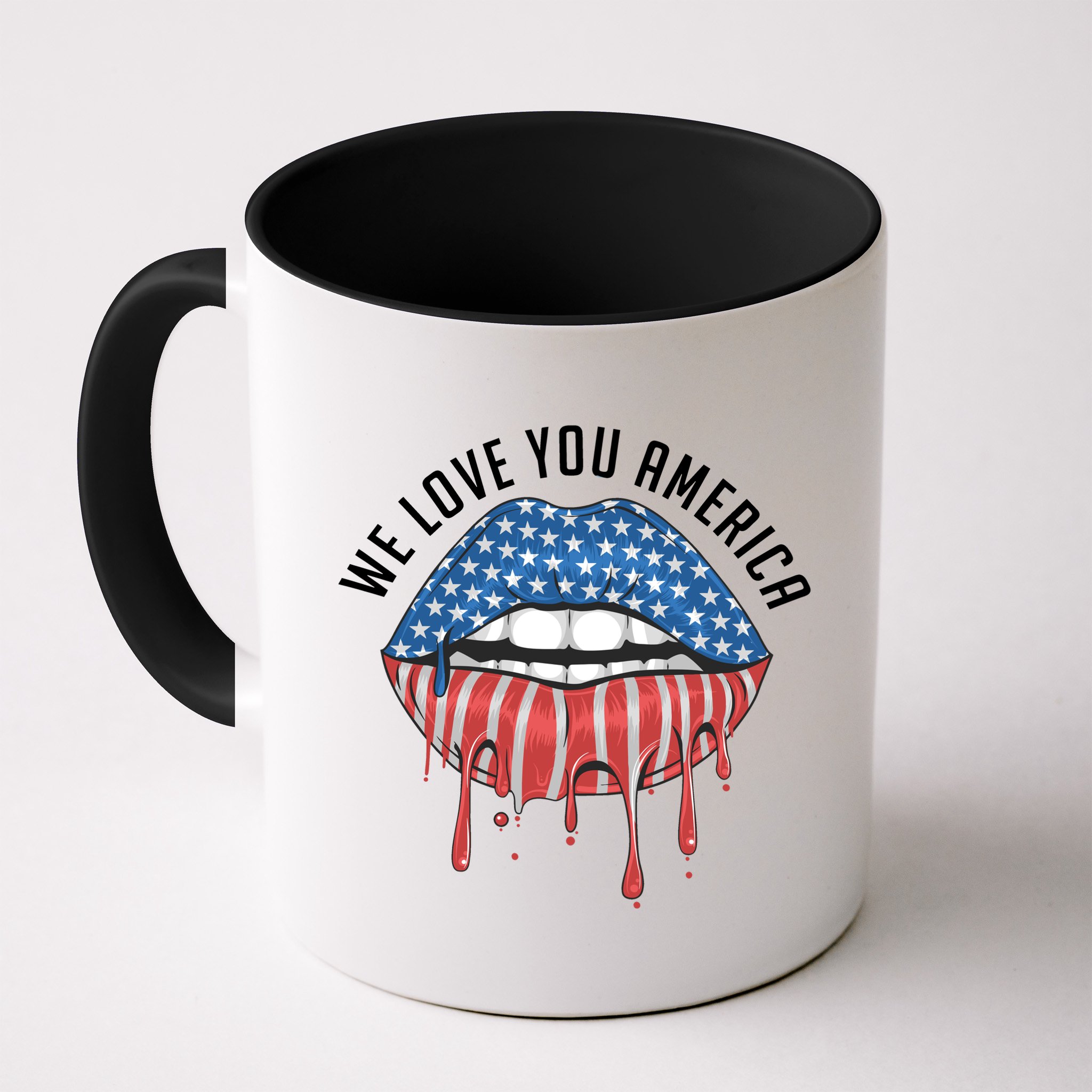 We Love You America Lips Mug