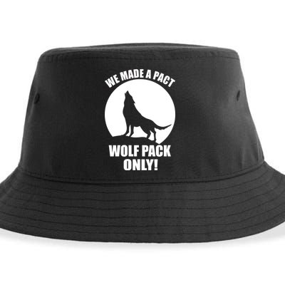 We Made A Pact Wolf Pack Only Sustainable Bucket Hat