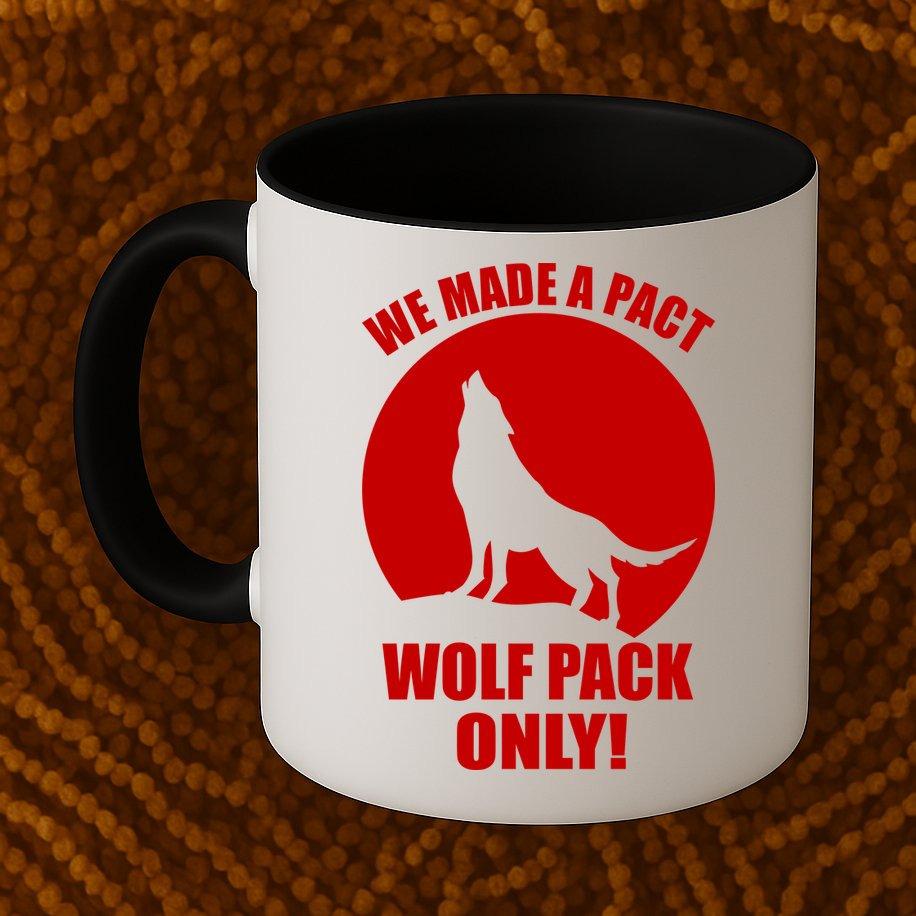We Made A Pact Wolf Pack Only Mug