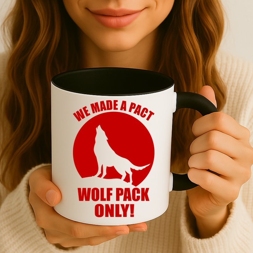 We Made A Pact Wolf Pack Only Mug