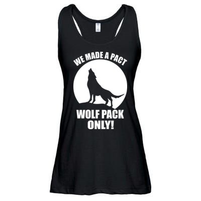 We Made A Pact Wolf Pack Only Ladies Essential Flowy Tank