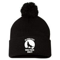 We Made A Pact Wolf Pack Only Pom Pom 12in Knit Beanie