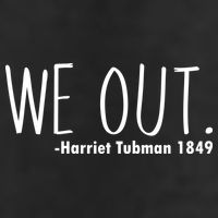 We Out Harriet Tubman 7 Panel Mesh Trucker Snapback Hat