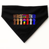 We Rise Together Unity Protest Support USA-Made Doggie Bandana