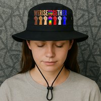 We Rise Together Unity Protest Support Bucket Hat