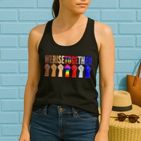 We Rise Together Unity Protest Support Womens Tank Top