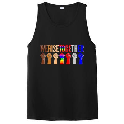 We Rise Together Unity Protest Support PosiCharge Competitor Tank