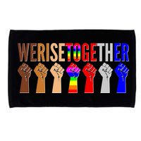 We Rise Together Unity Protest Support Microfiber Hand Towel