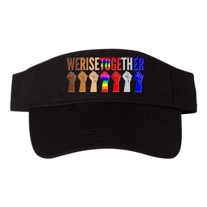 We Rise Together Unity Protest Support Visor