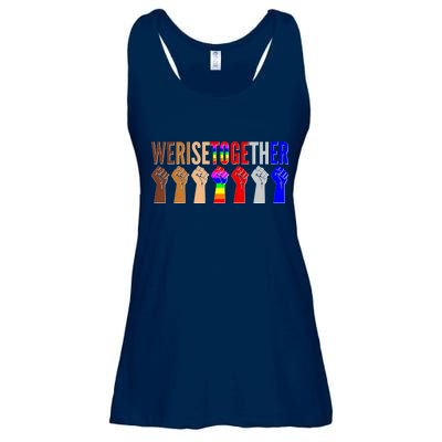 We Rise Together Unity Protest Support Ladies Essential Flowy Tank