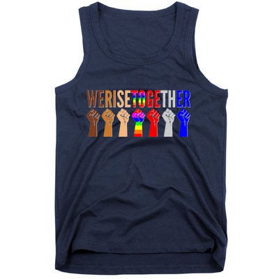 We Rise Together Unity Protest Support Tank Top