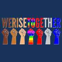 We Rise Together Unity Protest Support Infant Baby Jersey Bodysuit
