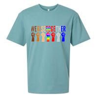 We Rise Together Unity Protest Support Sueded Cloud Jersey T-Shirt