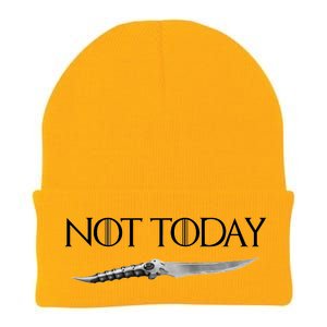 We Say Not Today God of Death Dagger Knit Cap Winter Beanie