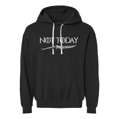 We Say Not Today God of Death Dagger Garment-Dyed Fleece Hoodie