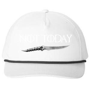 We Say Not Today God of Death Dagger Snapback Five-Panel Rope Hat