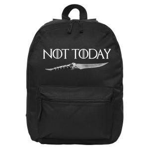 We Say Not Today God of Death Dagger 16 in Basic Backpack