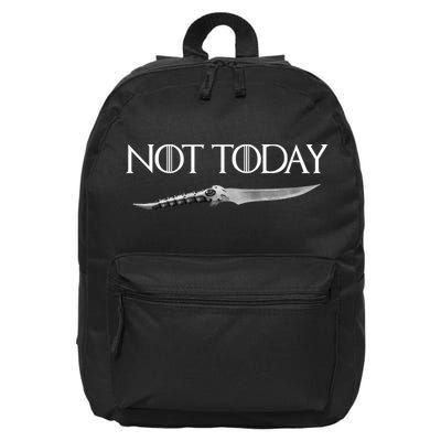We Say Not Today God of Death Dagger 16 in Basic Backpack