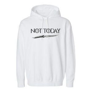 We Say Not Today God of Death Dagger Garment-Dyed Fleece Hoodie