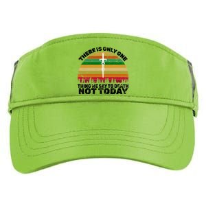 We Say Not Today To Death Retro Adult Drive Performance Visor