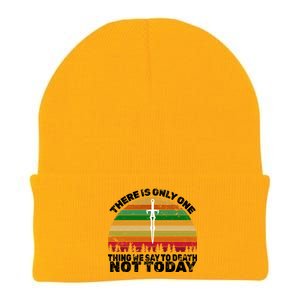 We Say Not Today To Death Retro Knit Cap Winter Beanie