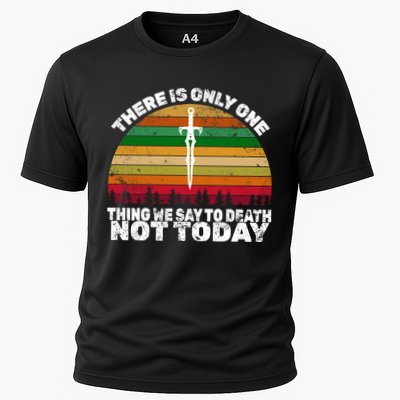 We Say Not Today To Death Retro Performance Shirt