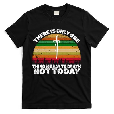 We Say Not Today To Death Retro T-Shirt