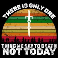 We Say Not Today To Death Retro Bucket Hat