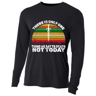 We Say Not Today To Death Retro Cooling Performance Long Sleeve Crew