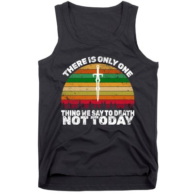 We Say Not Today To Death Retro Tank Top