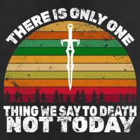 We Say Not Today To Death Retro Golf Towel