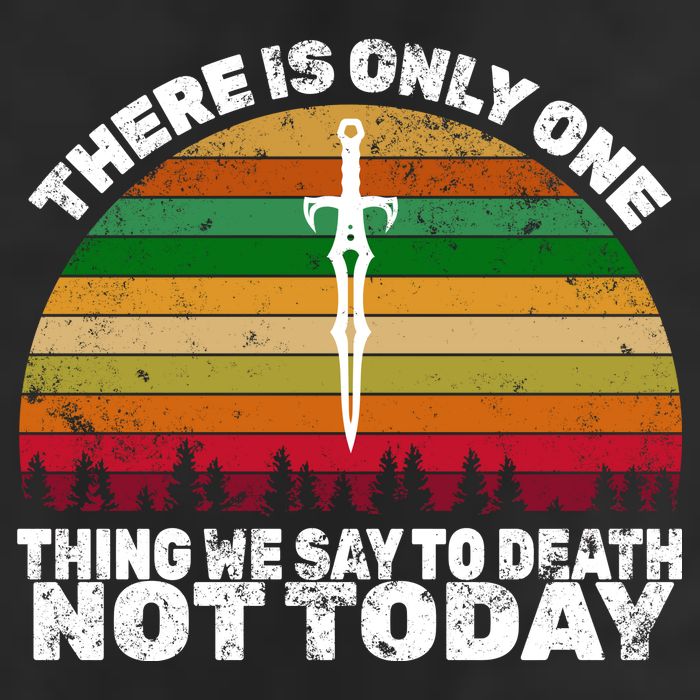 We Say Not Today To Death Retro Golf Towel