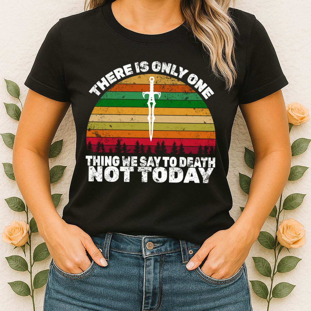 We Say Not Today To Death Retro Womens T-Shirt