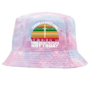 We Say Not Today To Death Retro Tie-Dyed Bucket Hat