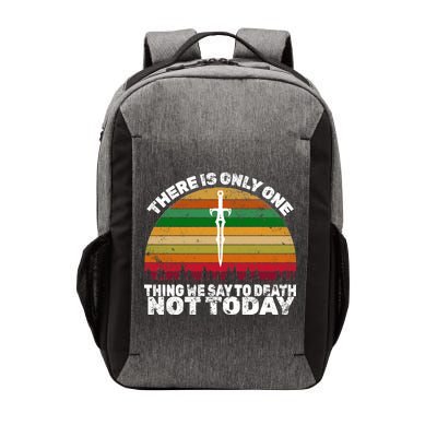 We Say Not Today To Death Retro Vector Backpack