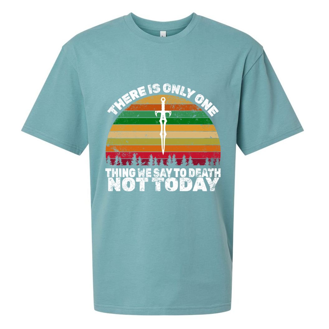 We Say Not Today To Death Retro Sueded Cloud Jersey T-Shirt