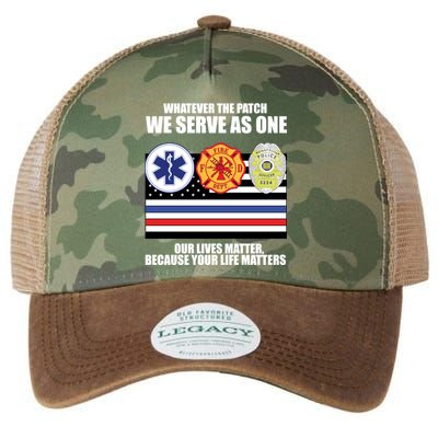 We Serve As One Our Lives Matter Legacy Tie Dye Trucker Hat