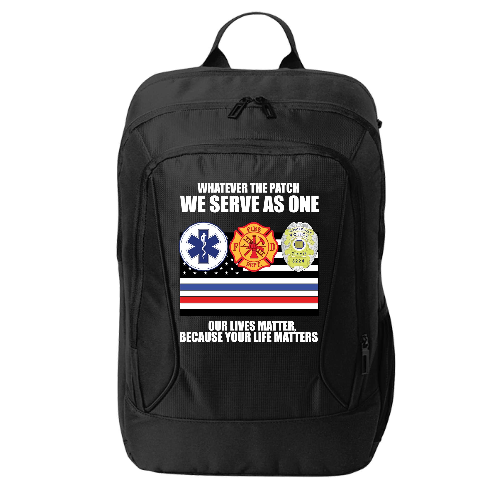 We Serve As One Our Lives Matter City Backpack