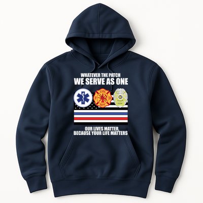 We Serve As One Our Lives Matter Hoodie
