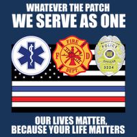We Serve As One Our Lives Matter 16 in Basic Backpack