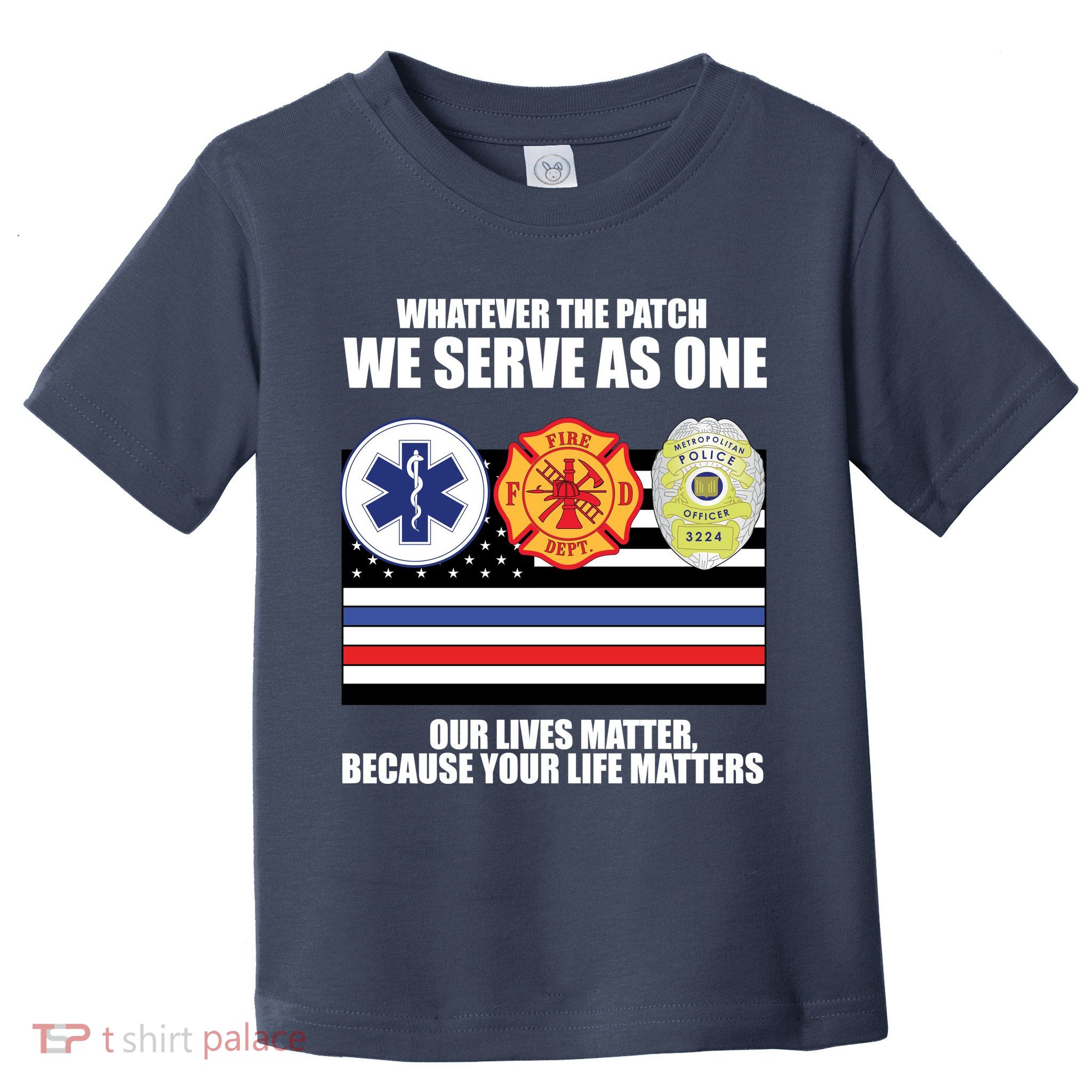 We Serve As One Our Lives Matter Toddler T-Shirt