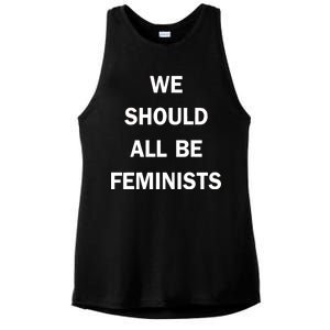 We Should All Be Feminists Women's Rights Ladies PosiCharge Tri-Blend Wicking Tank