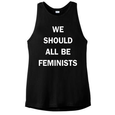 We Should All Be Feminists Women's Rights Ladies PosiCharge Tri-Blend Wicking Tank