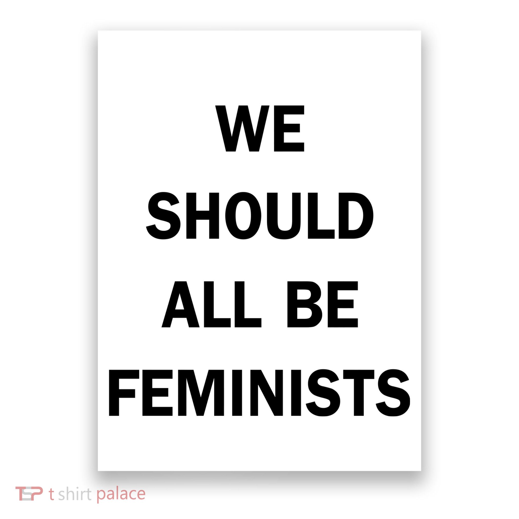 We Should All Be Feminists Women's Rights Poster