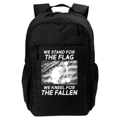 We Stand For The Flag We Kneel For The Fallen Backpack